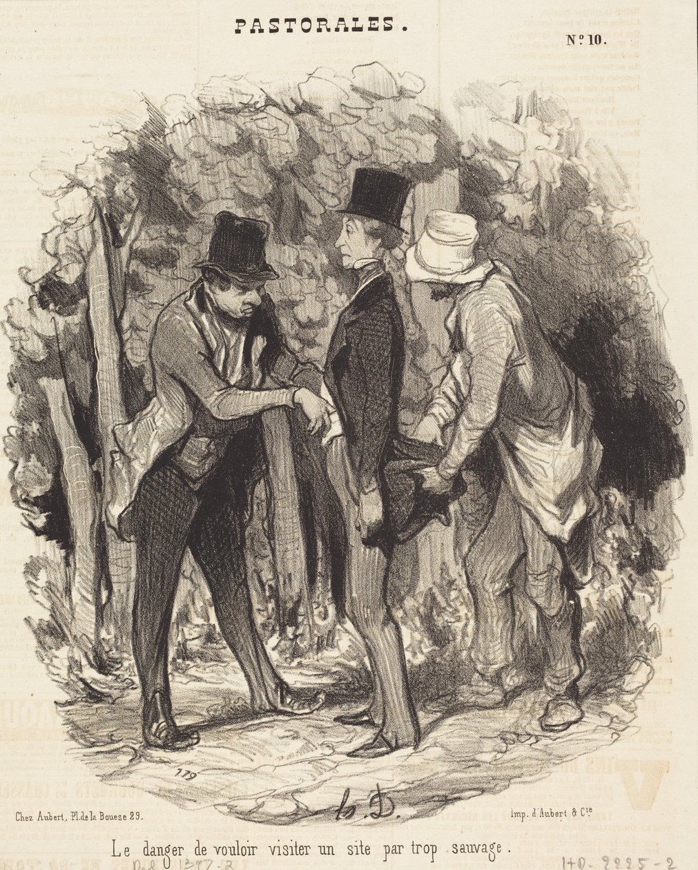 Vaara... vierailla liian villissä paikassa tekijältä Honoré Daumier
