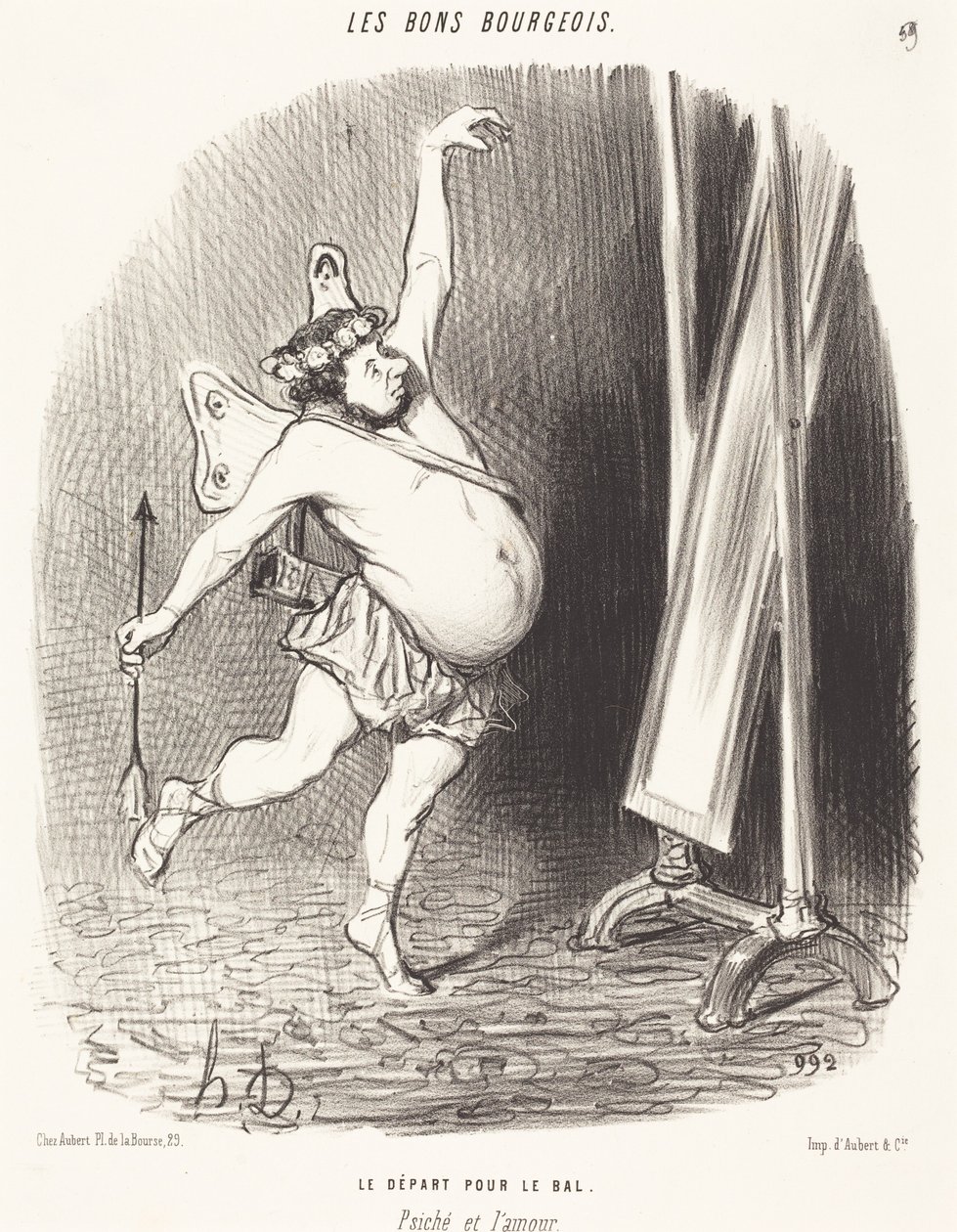 Lähtö tanssiaisiin tekijältä Honoré Daumier