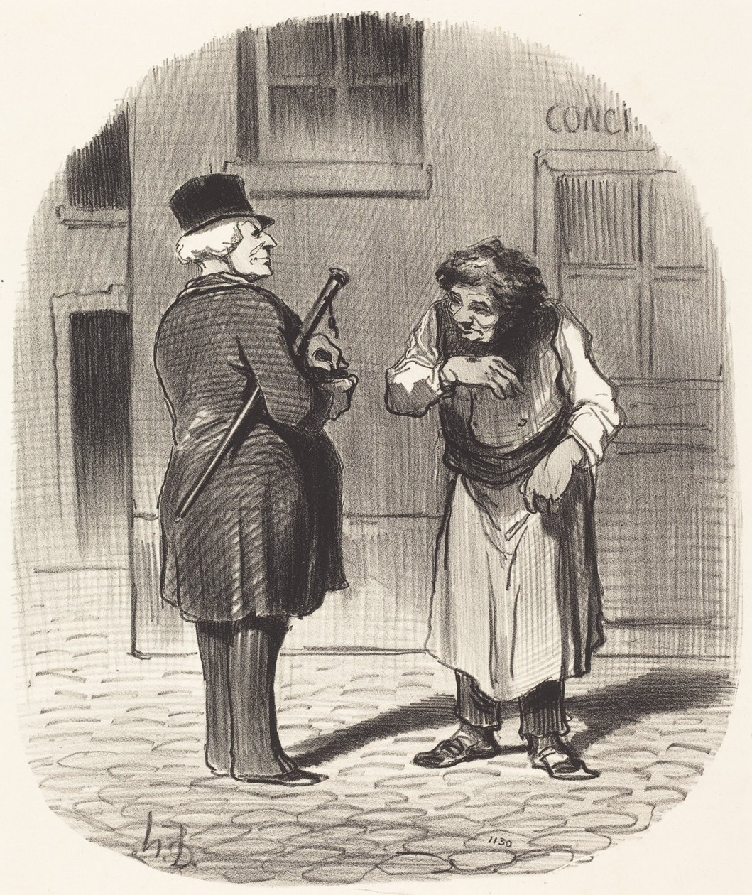 Uudenvuodenpäivä tekijältä Honoré Daumier