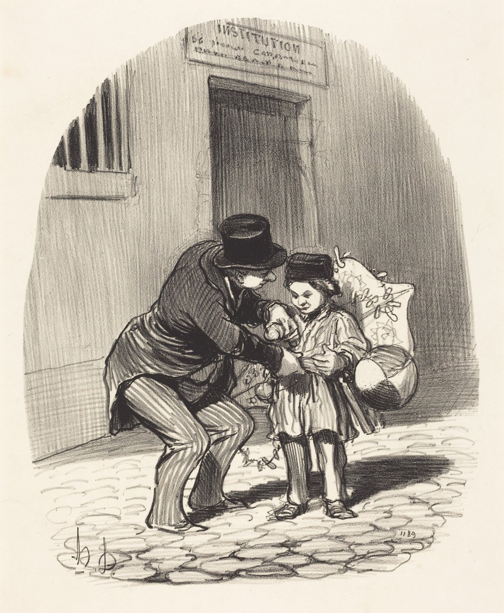 Ulkoilupäivä tekijältä Honoré Daumier