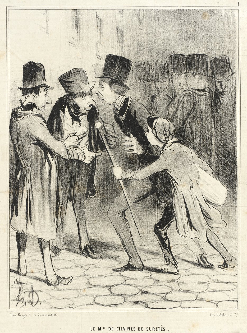 Turvaketjujen kauppias tekijältä Honoré Daumier