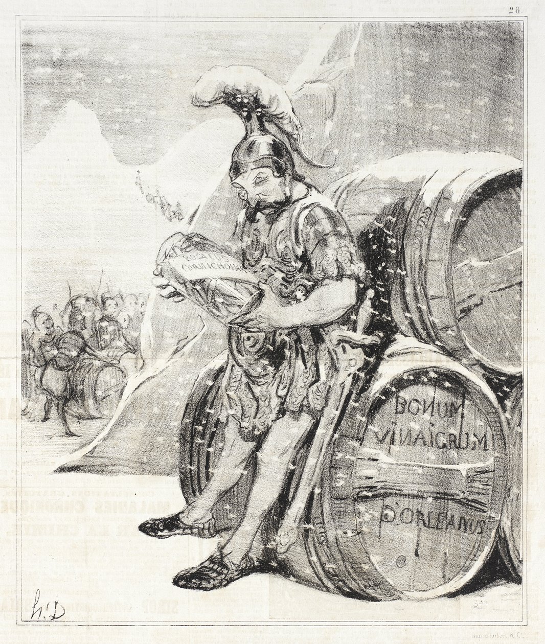 Hannibalin ylitys tekijältä Honoré Daumier
