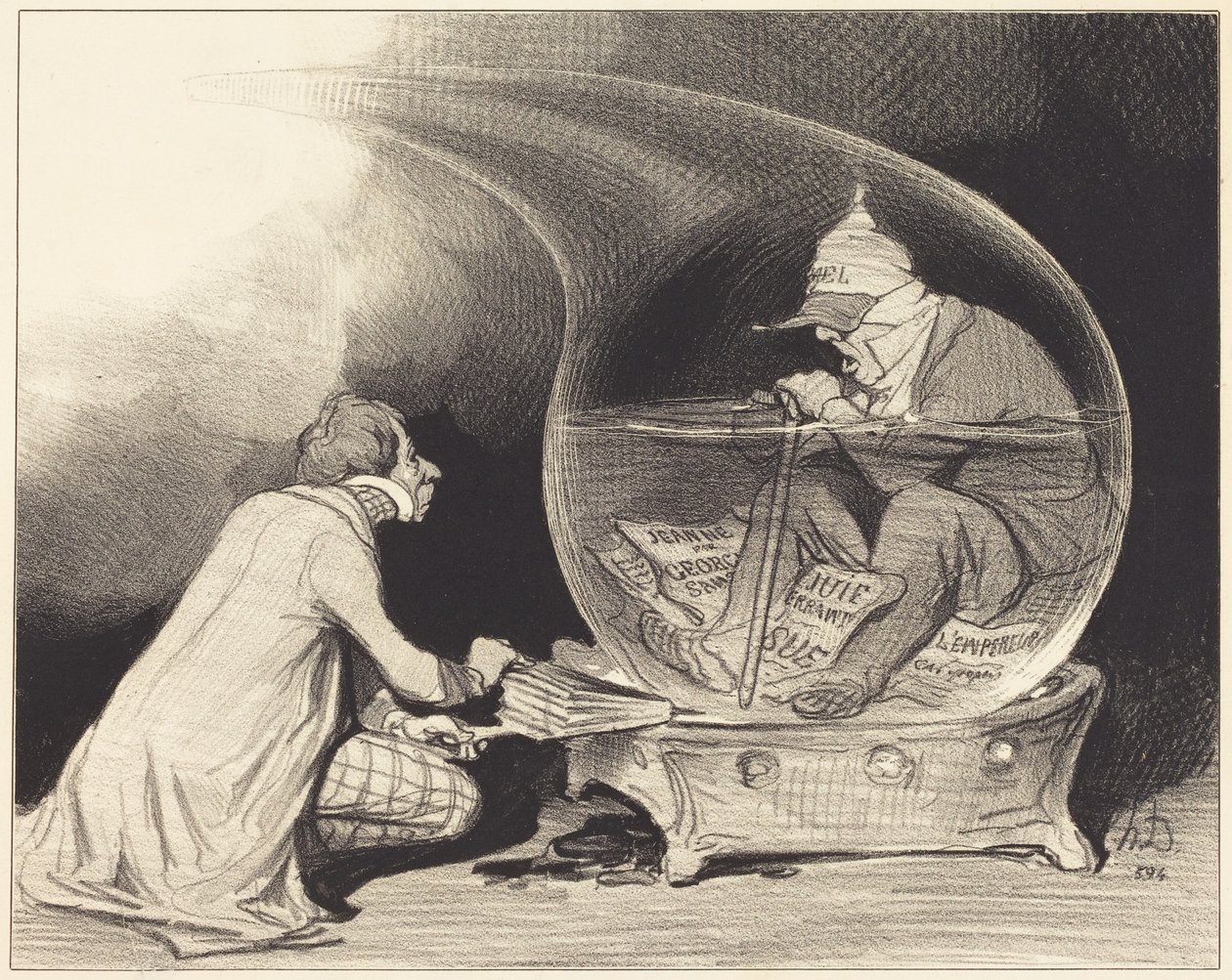 Constitutionnel-lehden uudistaminen tekijältä Honoré Daumier
