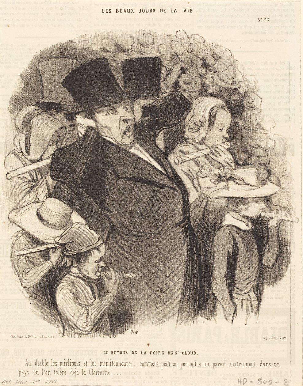 Paluu Saint-Cloudin markkinoilta tekijältä Honoré Daumier