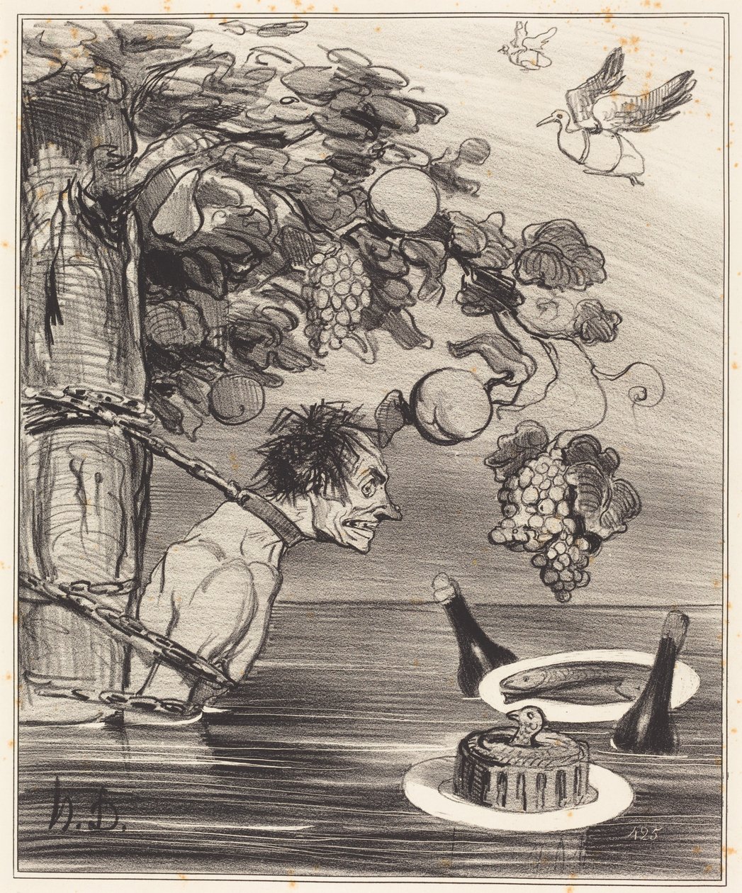 Tantaloksen piina tekijältä Honoré Daumier