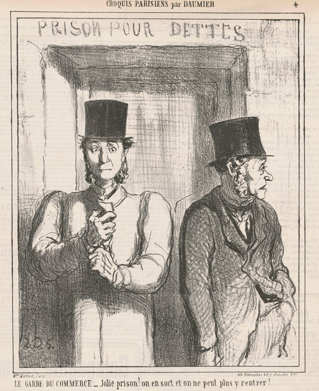 Kaupan vartija tekijältä Honoré Daumier