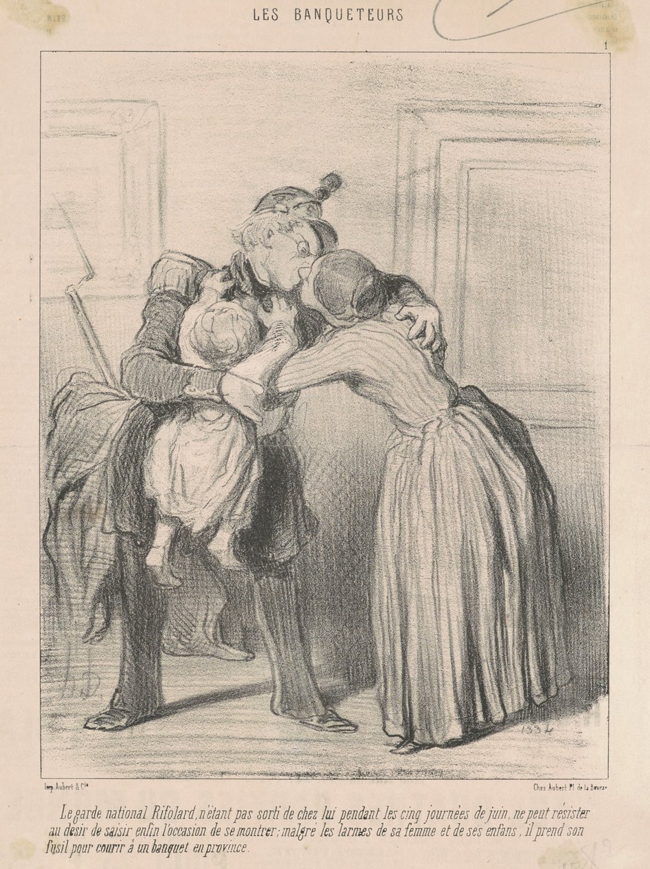 Le garde national Rifolard... tekijältä Honoré Daumier