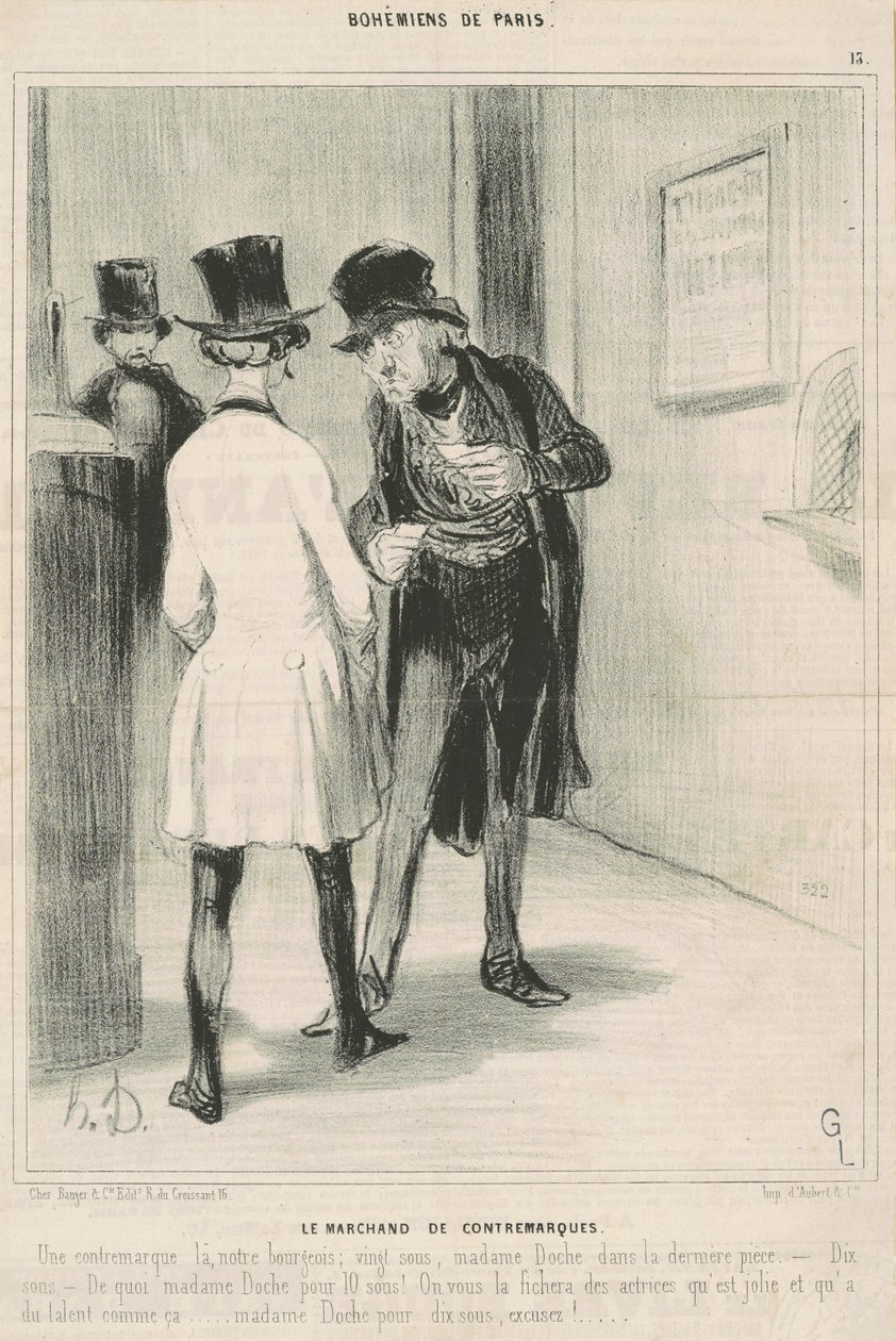 Vastamerkkikauppias tekijältä Honoré Daumier