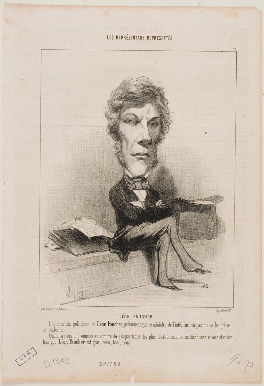 Léon Faucher tekijältä Honoré Daumier