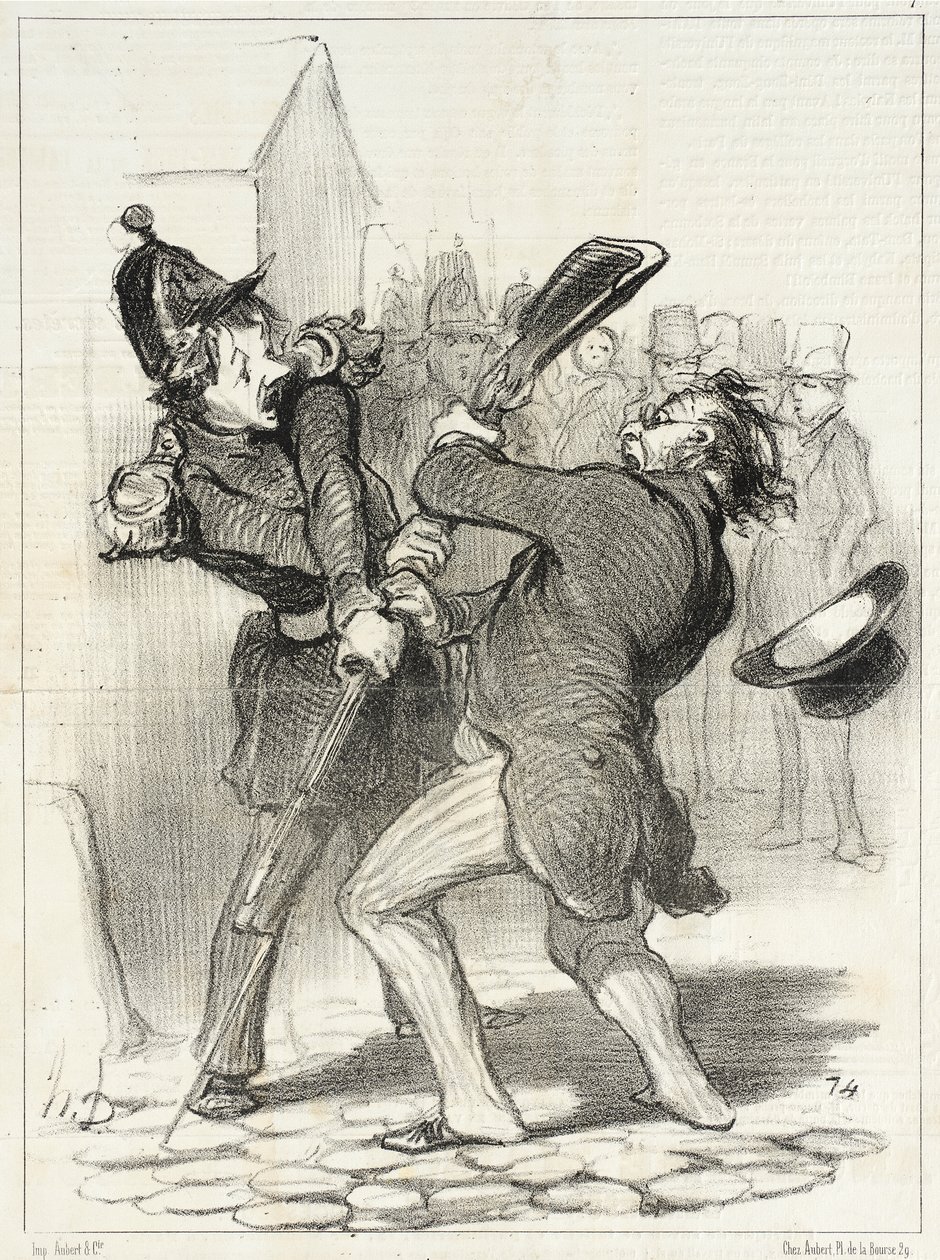 Rauhan ystävät – Coquerelin puheen tulos... tekijältä Honoré Daumier