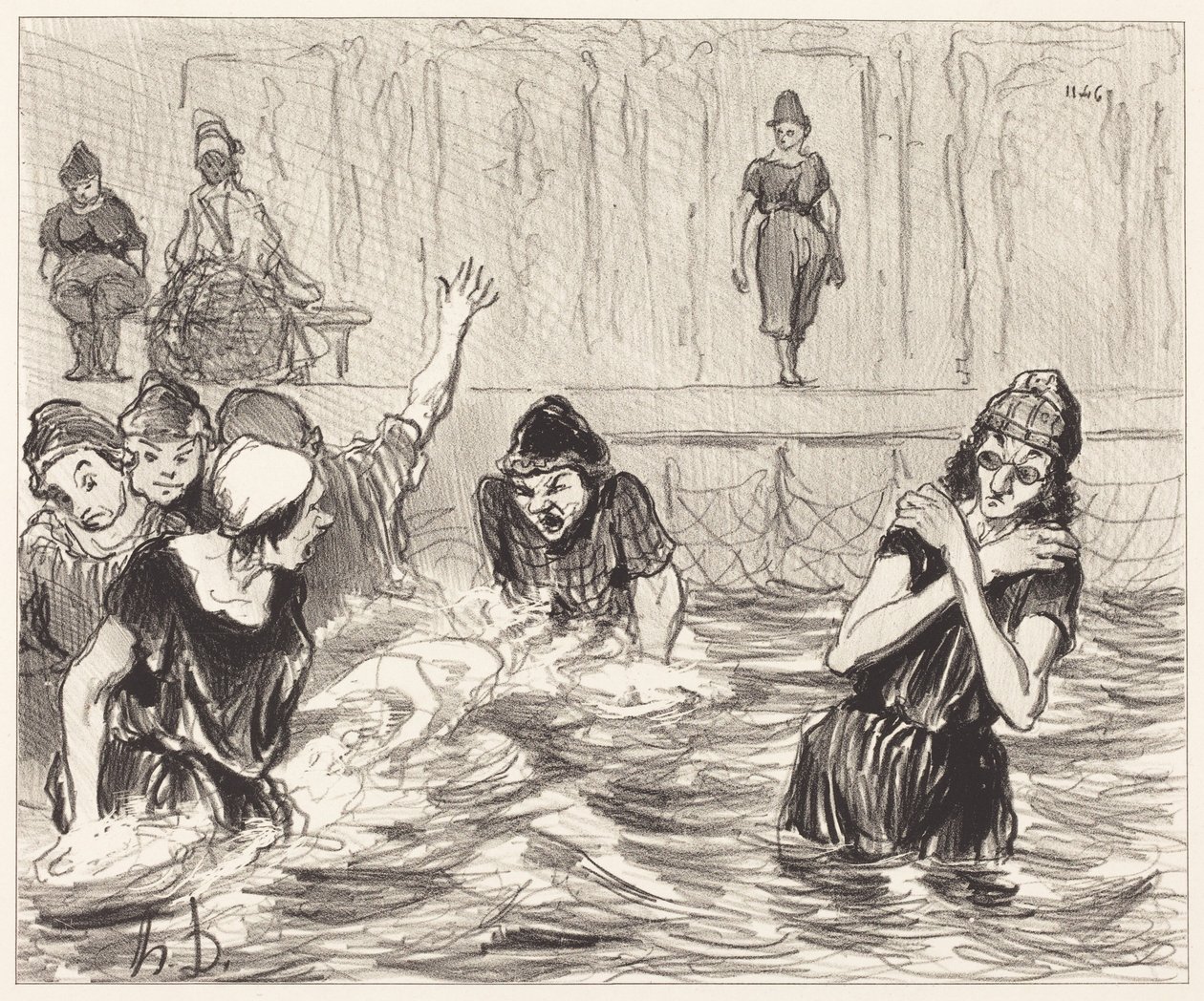 Kahlaavat naiset tekijältä Honoré Daumier