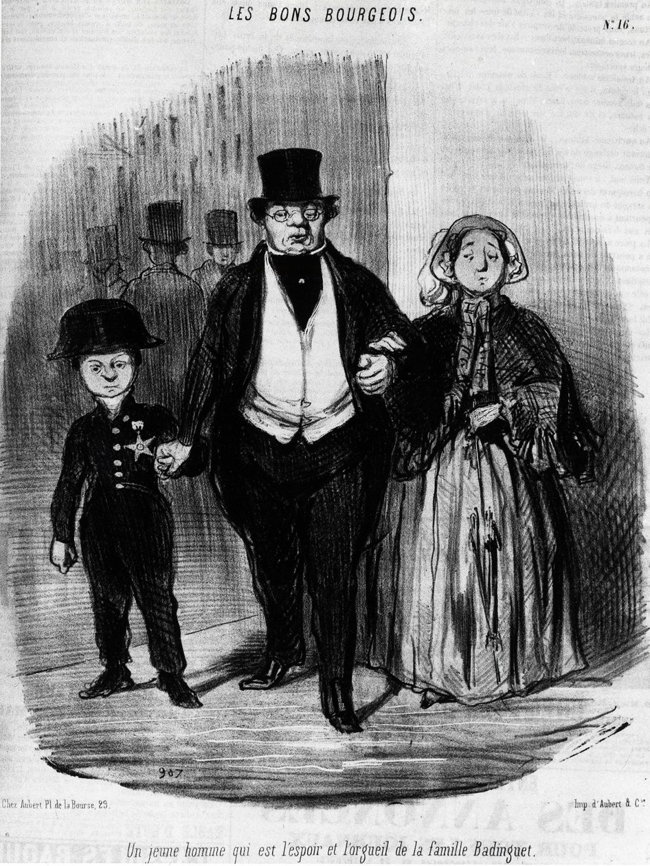 The Good Bourgeois - kirjoittanut Daumier, kirjassa "" Charivari"" 16.9.1846. tekijältä Honoré Daumier