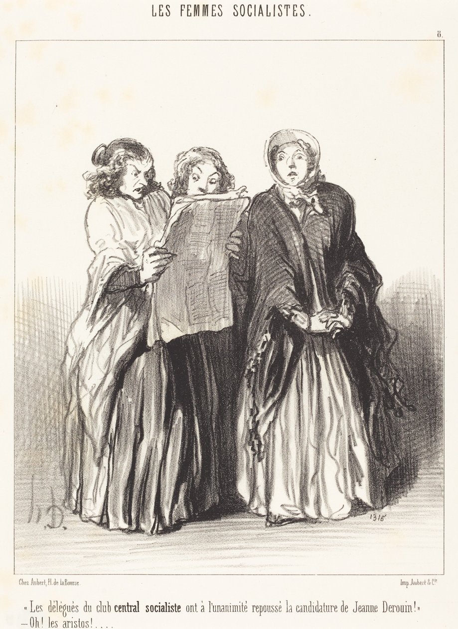 Sosialistisen keskusklubin edustajat ovat torjuneet... tekijältä Honoré Daumier