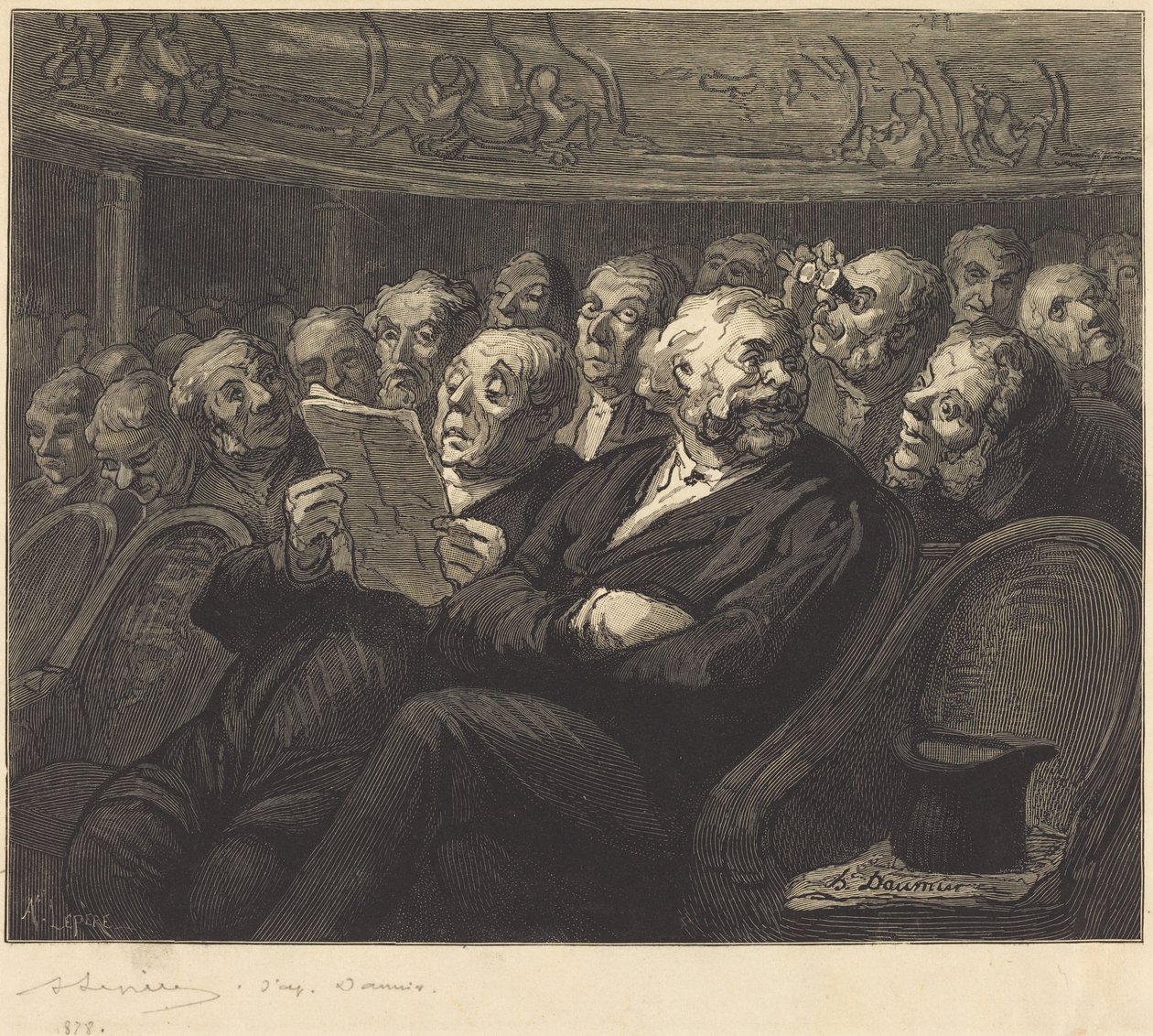 Orkesterikatsomon nojatuolit tekijältä Honoré Daumier
