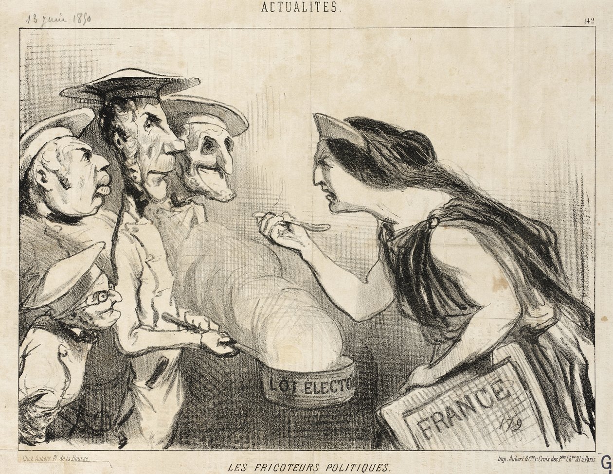 Poliittiset juonittelijat tekijältä Honoré Daumier