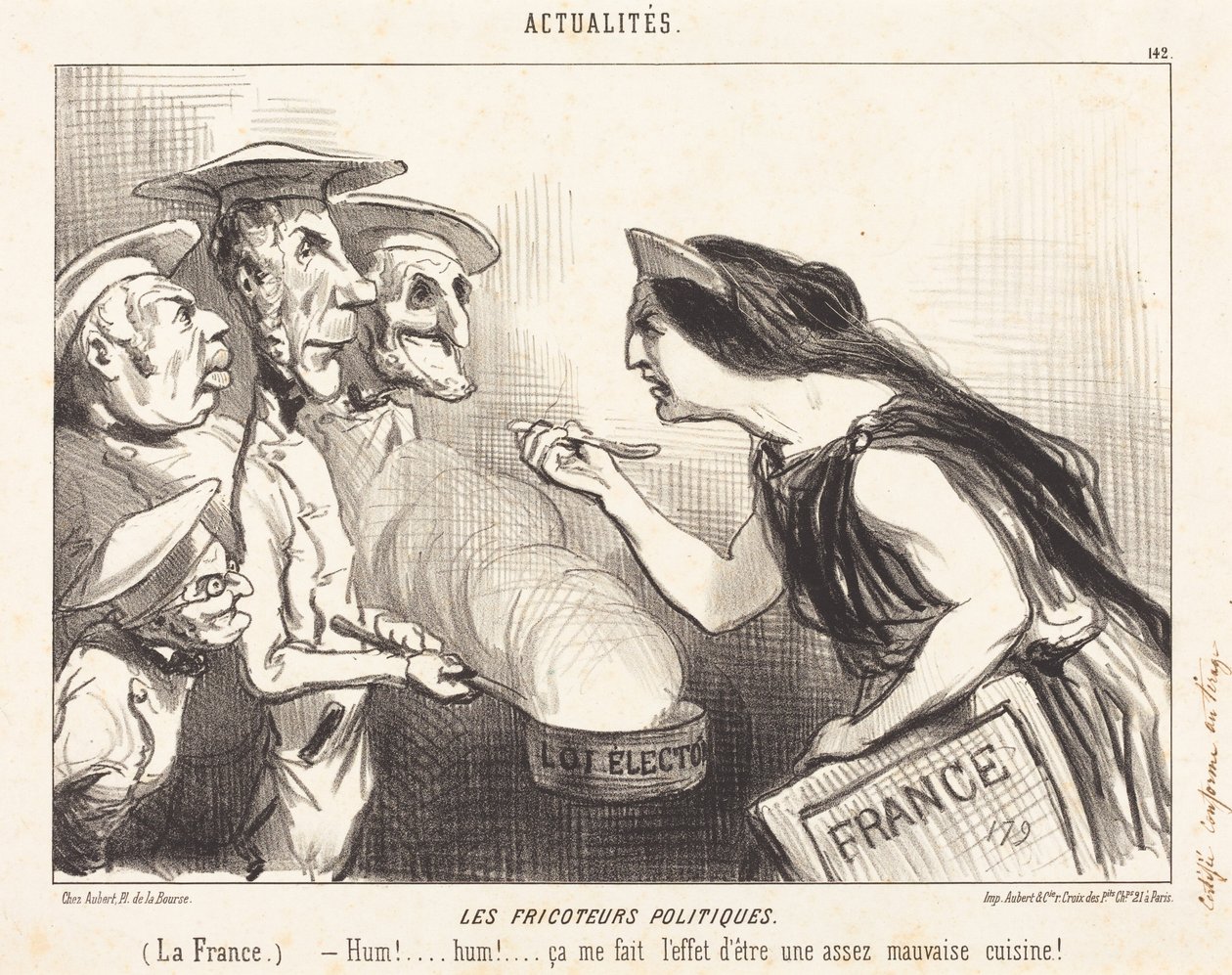 Poliittiset juonittelijat tekijältä Honoré Daumier