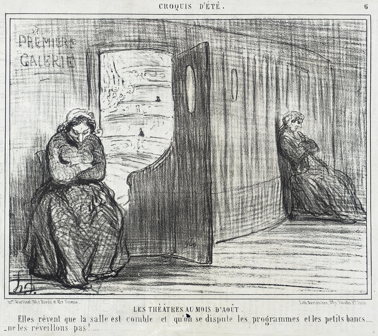 Teatterit elokuussa tekijältä Honoré Daumier