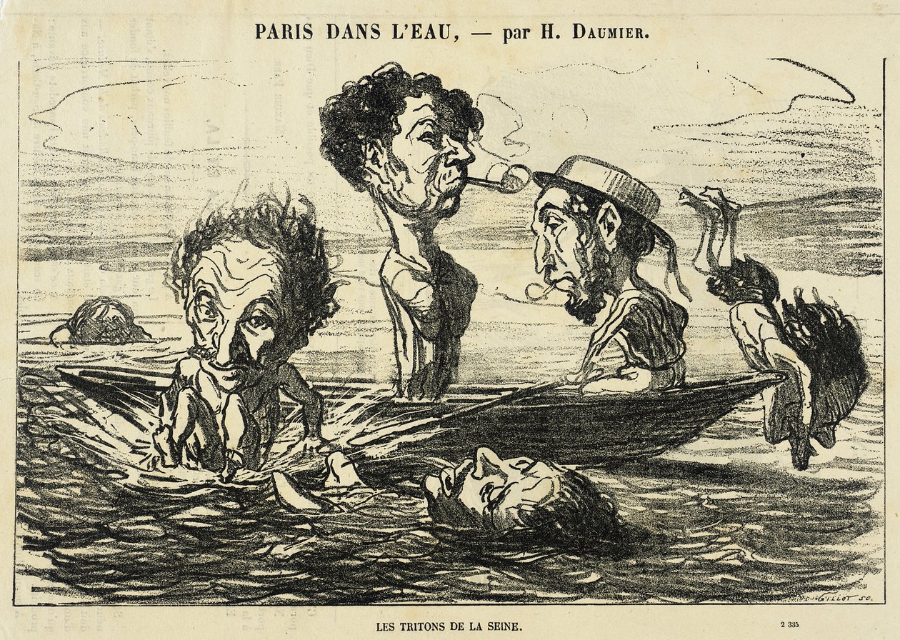 Seinen tritonit tekijältä Honoré Daumier