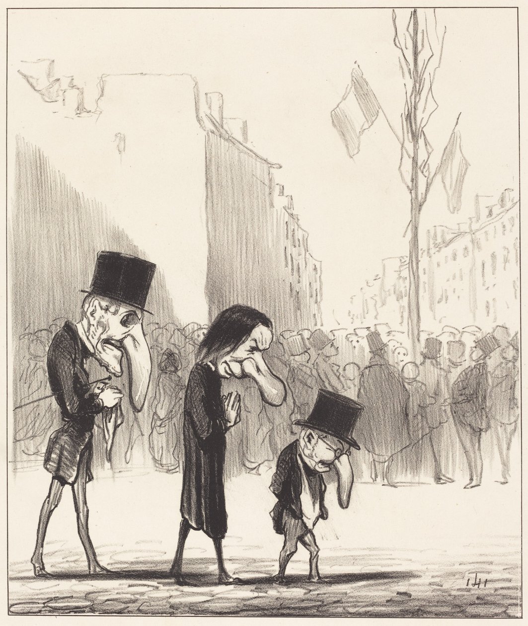 Kolme pientä pyhimystä tekijältä Honoré Daumier