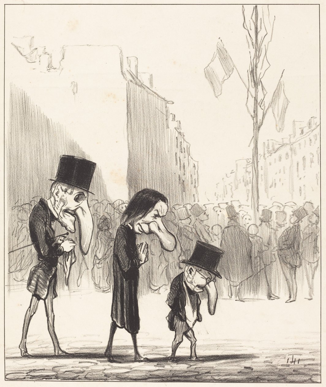 Kolme pientä pyhimystä tekijältä Honoré Daumier
