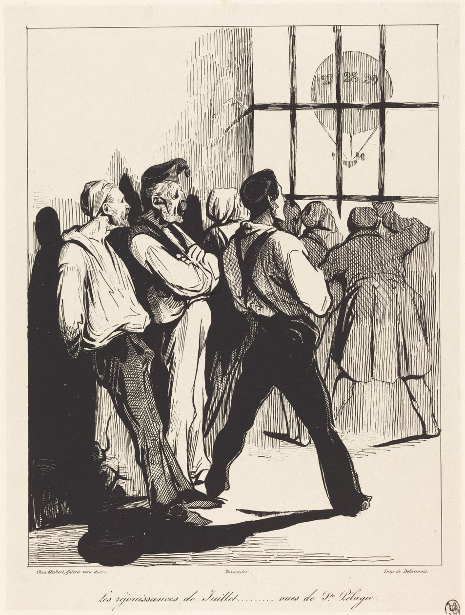 Heinäkuun juhlallisuudet... Sainte-Pélagiesta nähtyinä tekijältä Honoré Daumier