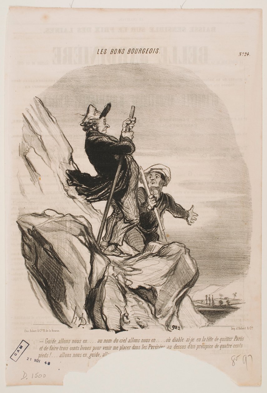 Lähdetään pois täältä, opas, lähdetään. tekijältä Honoré Daumier