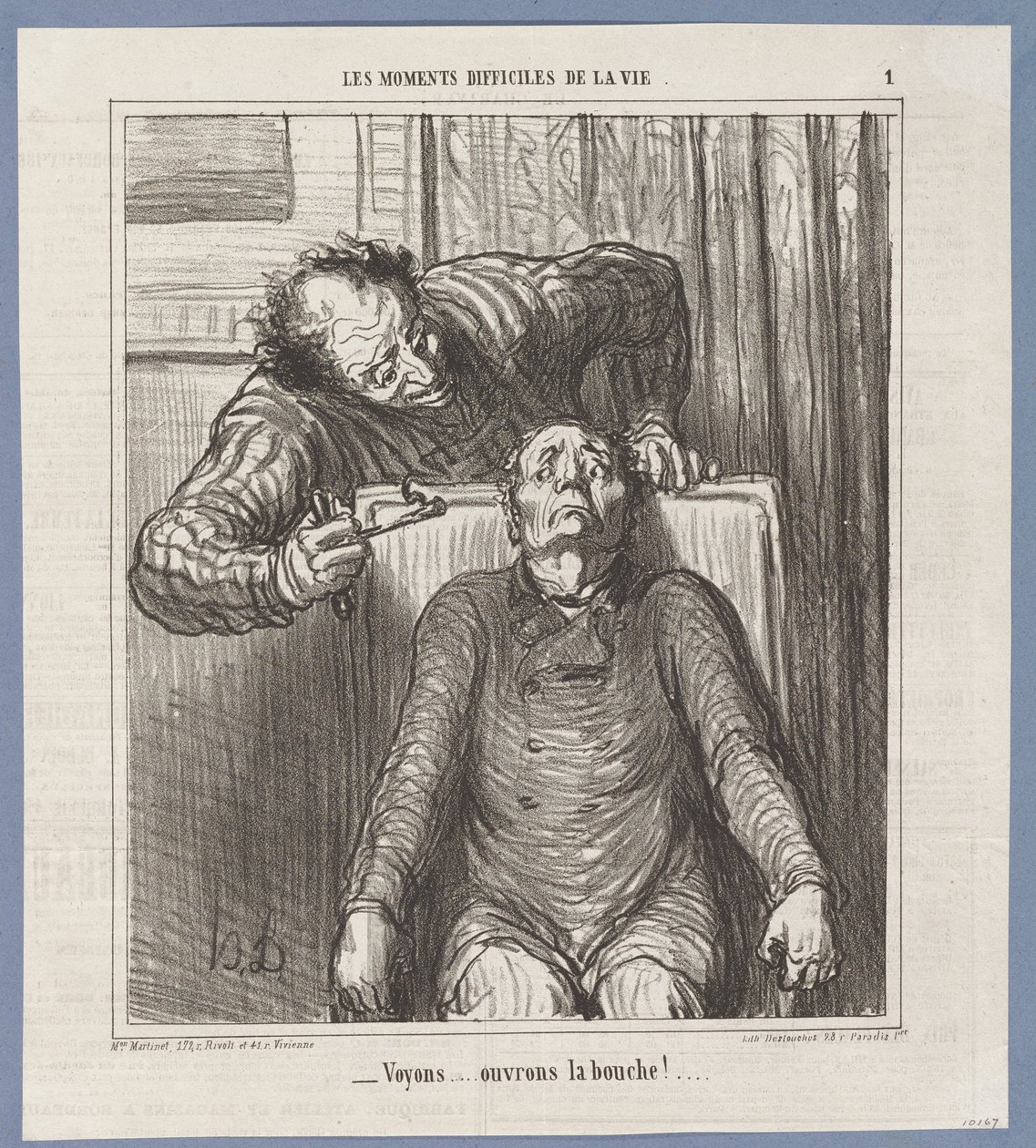 Katsotaanpa... Avaa suusi! tekijältä Honoré Daumier