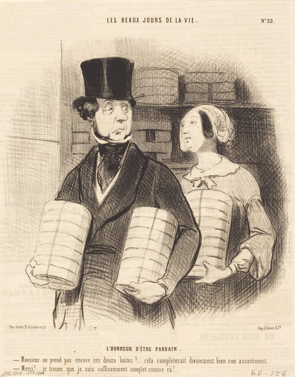 Kummiksi pääsemisen kunnia tekijältä Honoré Daumier