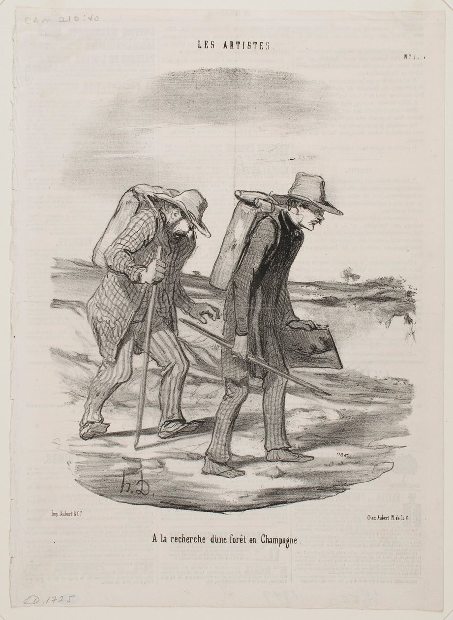 Etsimässä metsää Champagnesta tekijältä Honoré Daumier