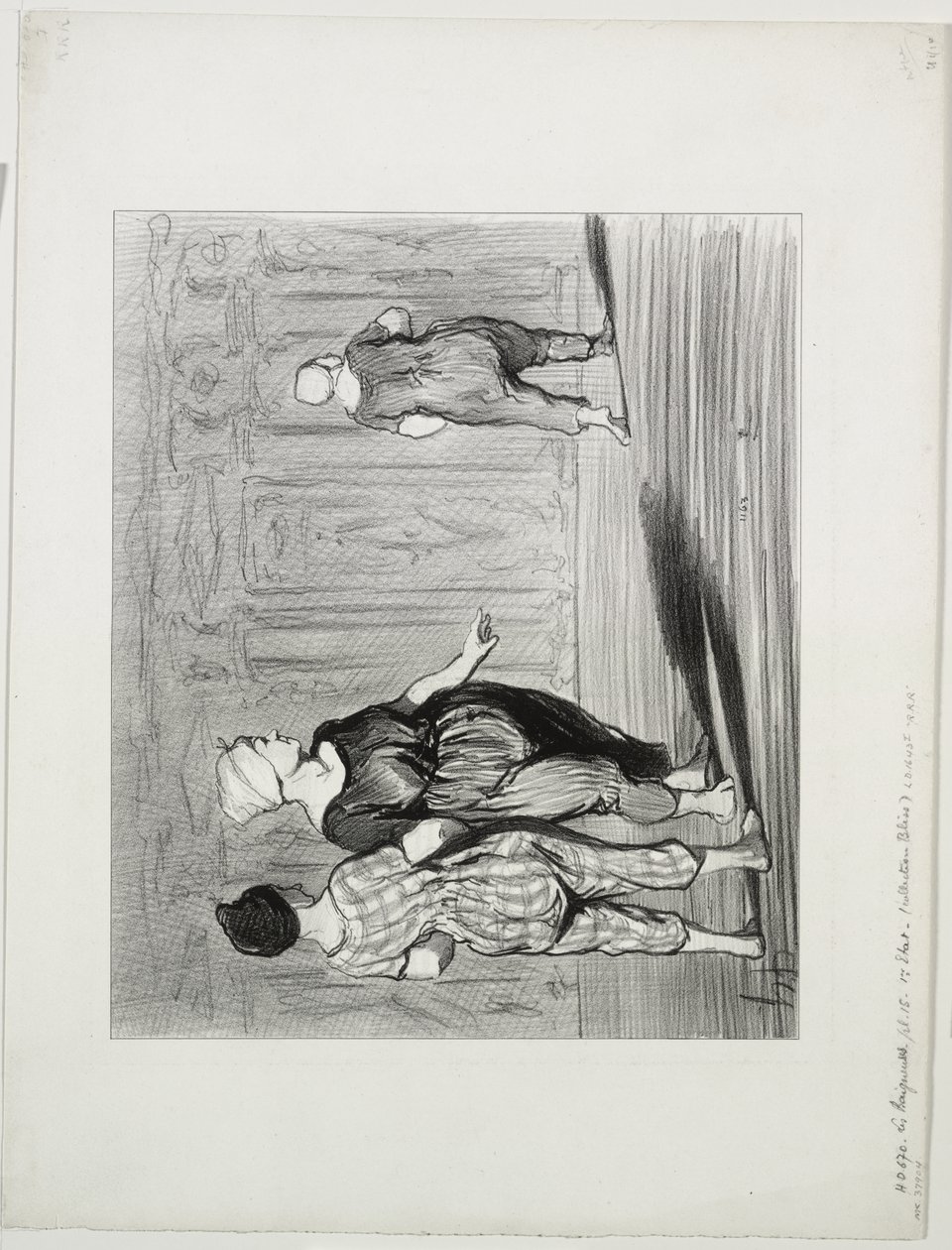 The Bathers, levy 15: Se on taas hän, kaunis muoti, rouva Coquardeau! tekijältä Honoré Daumier