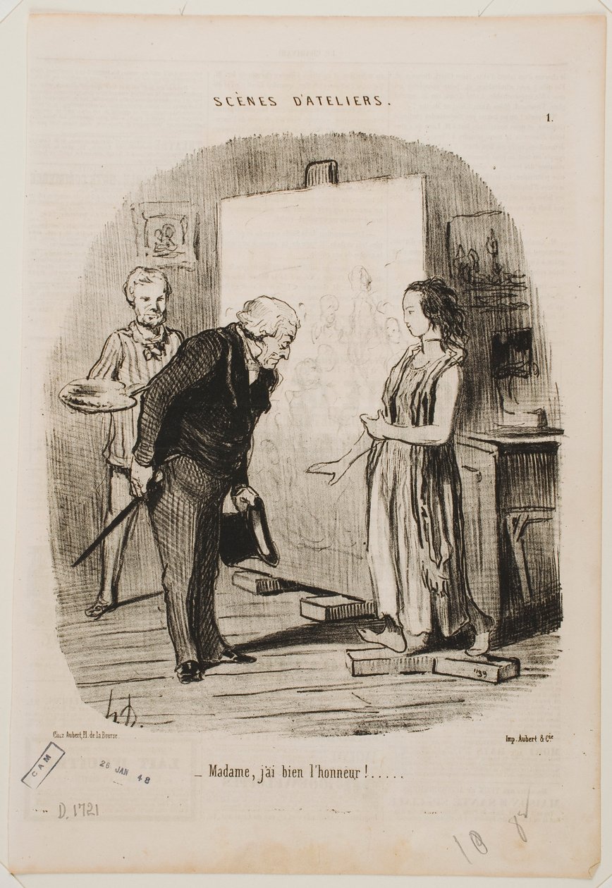 Rouva, minulla on kunnia. tekijältä Honoré Daumier