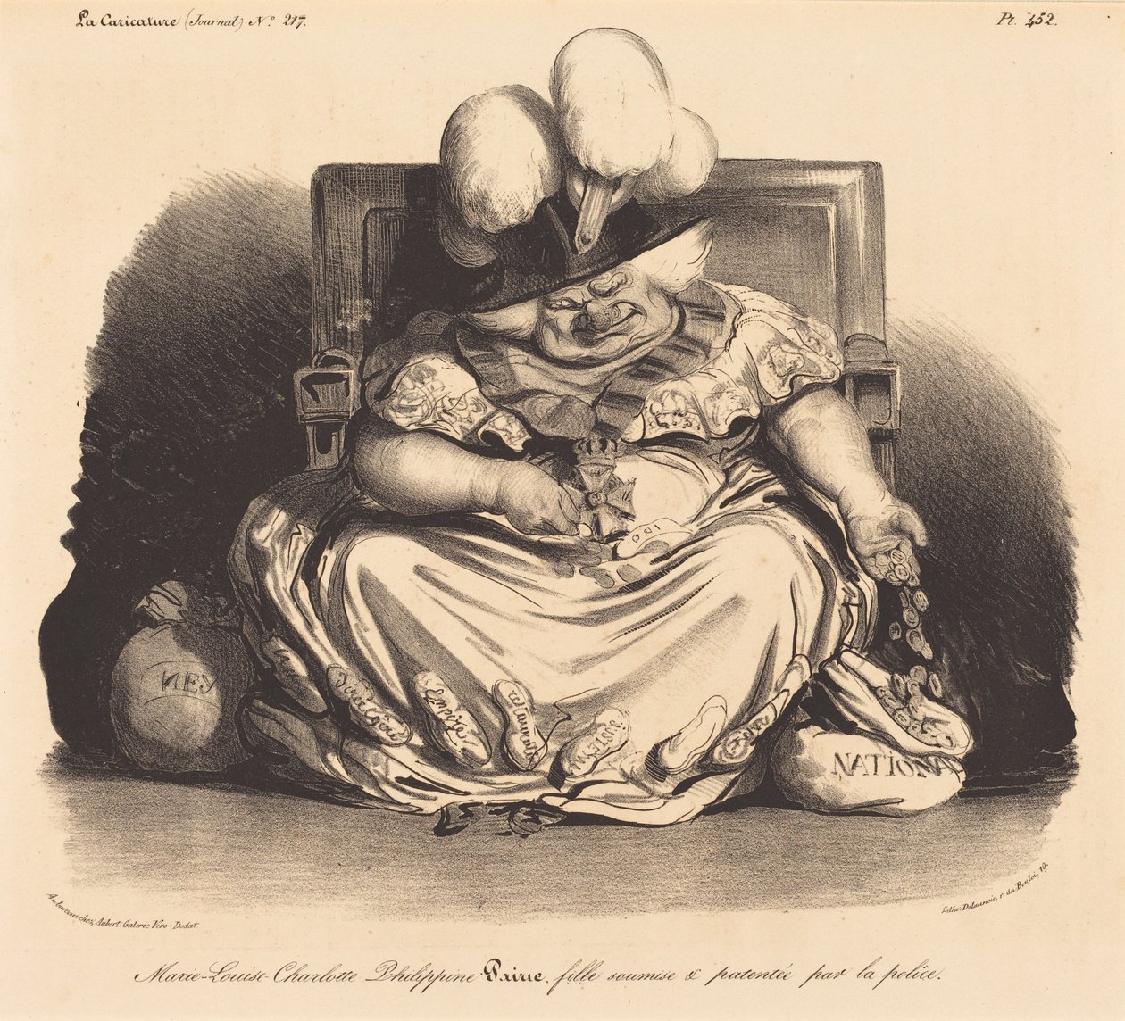 Marie-Louise-Charlotte-Philippinepairie tekijältä Honoré Daumier