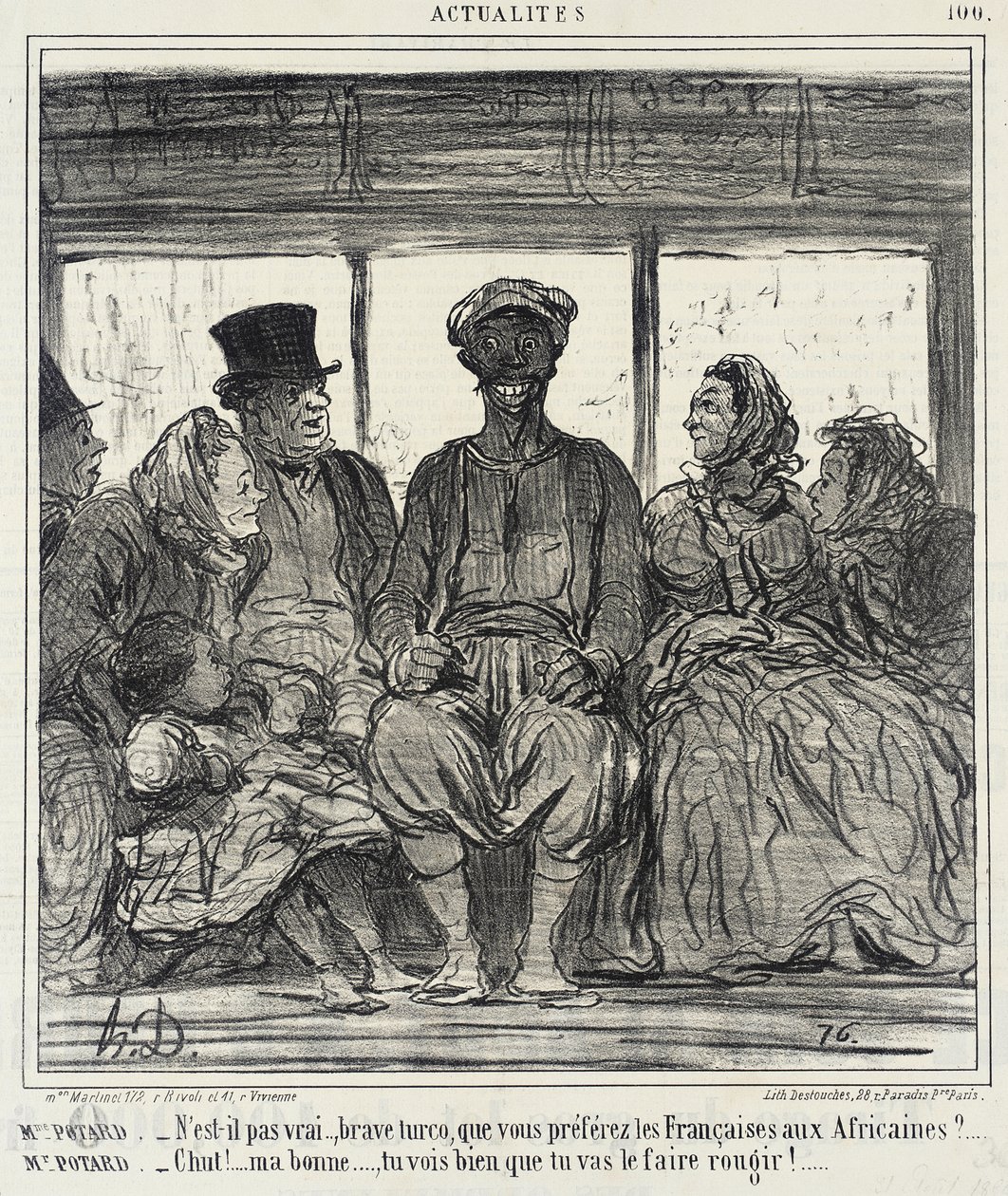 Rouva Potard. - Eikö olekin totta, urhea turko... tekijältä Honoré Daumier