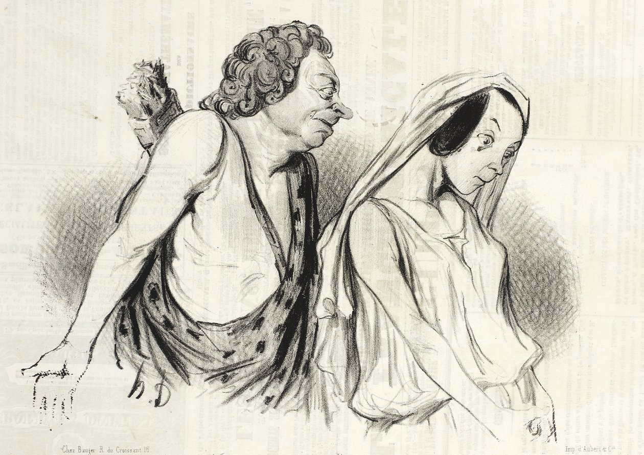 Vaununi, keihääni ... (Faidra) tekijältä Honoré Daumier