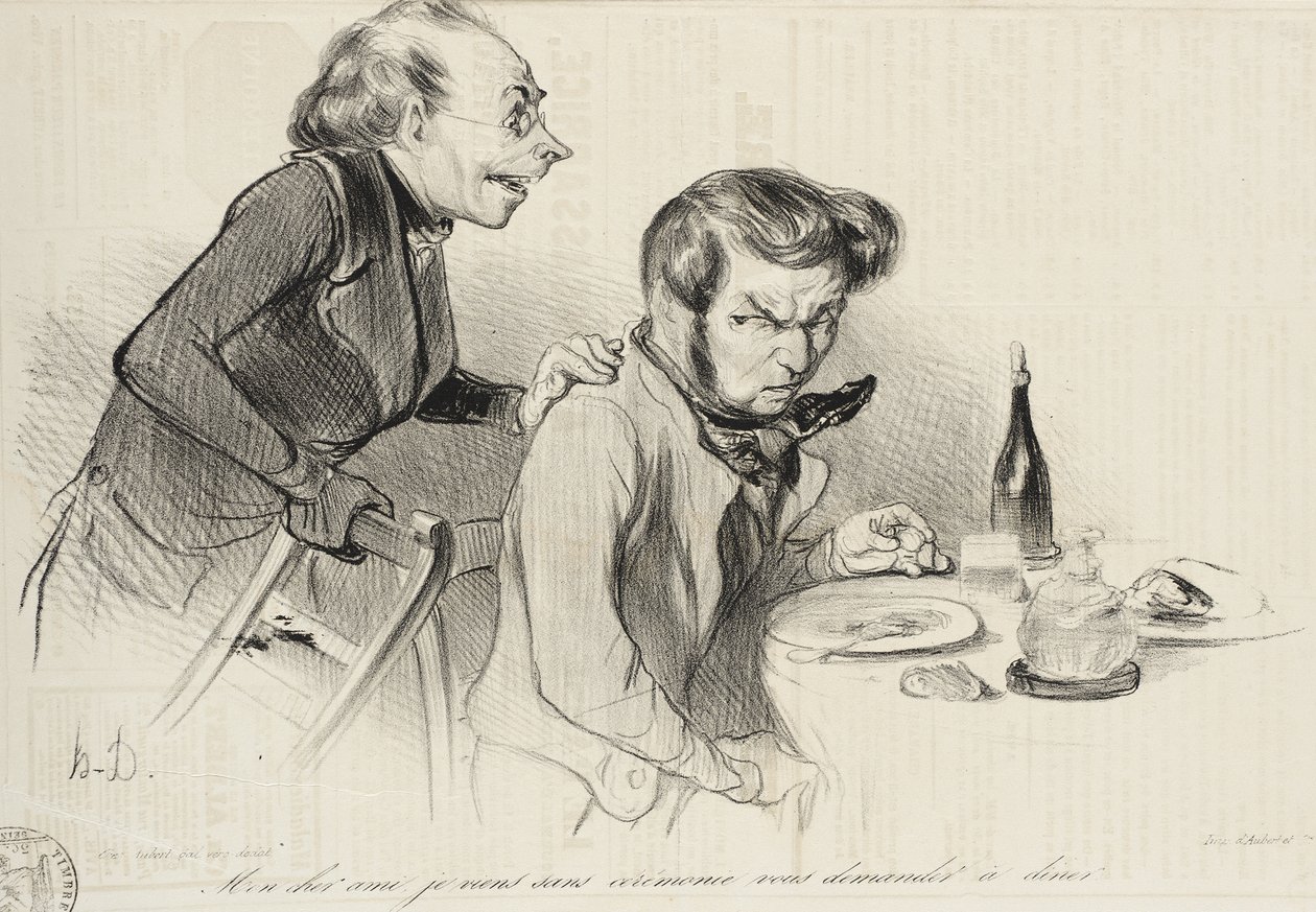 Rakas ystäväni, tulen sen kummemmitta seremonioitta... tekijältä Honoré Daumier
