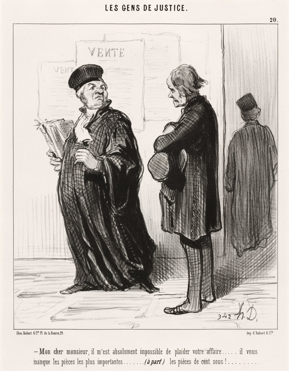 Hyvä herra... on mahdotonta ajaa asiaanne tekijältä Honoré Daumier
