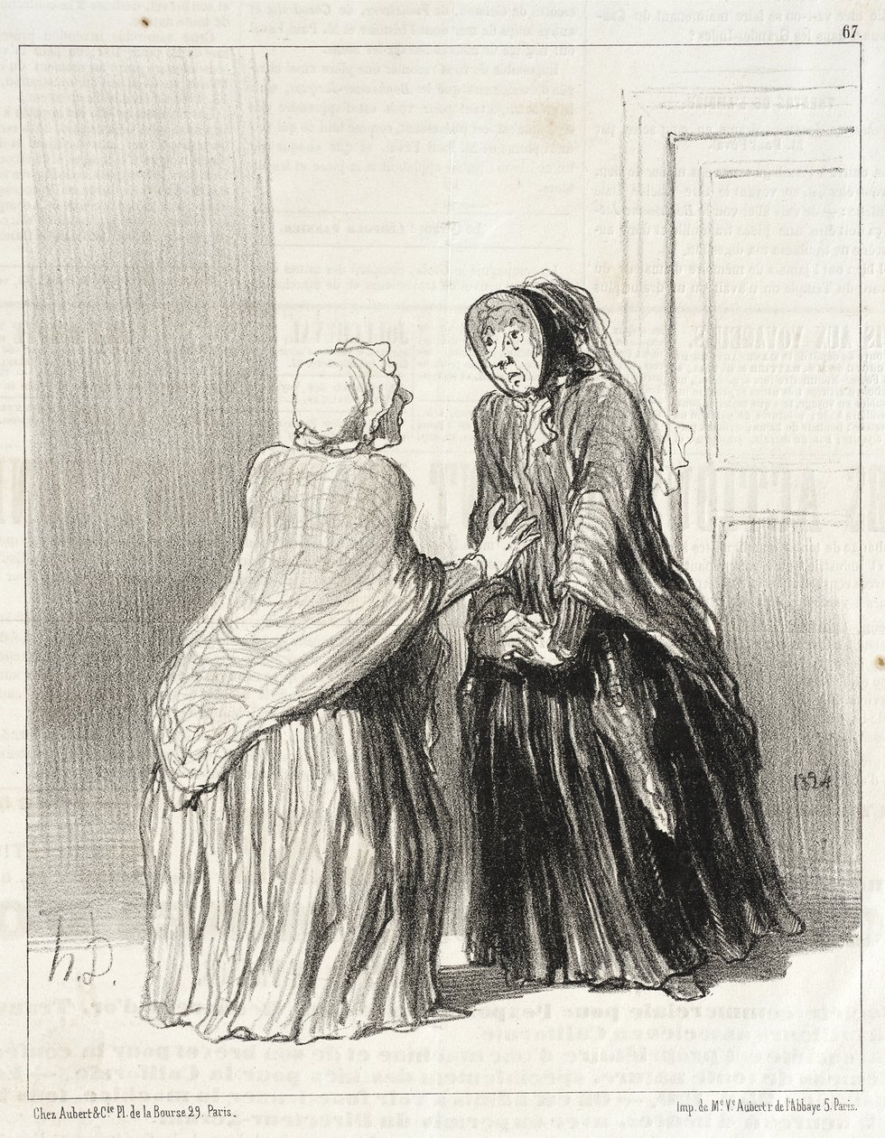 Minun Azor-parani, joka kuoli!... tekijältä Honoré Daumier