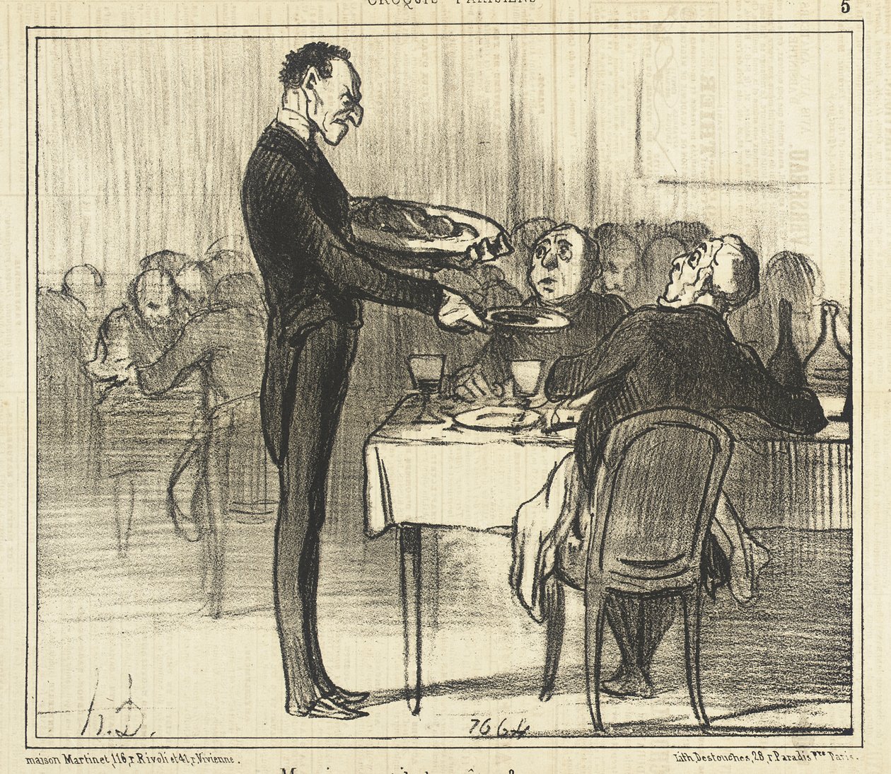 Haluaako herra ohukaisia?... tekijältä Honoré Daumier