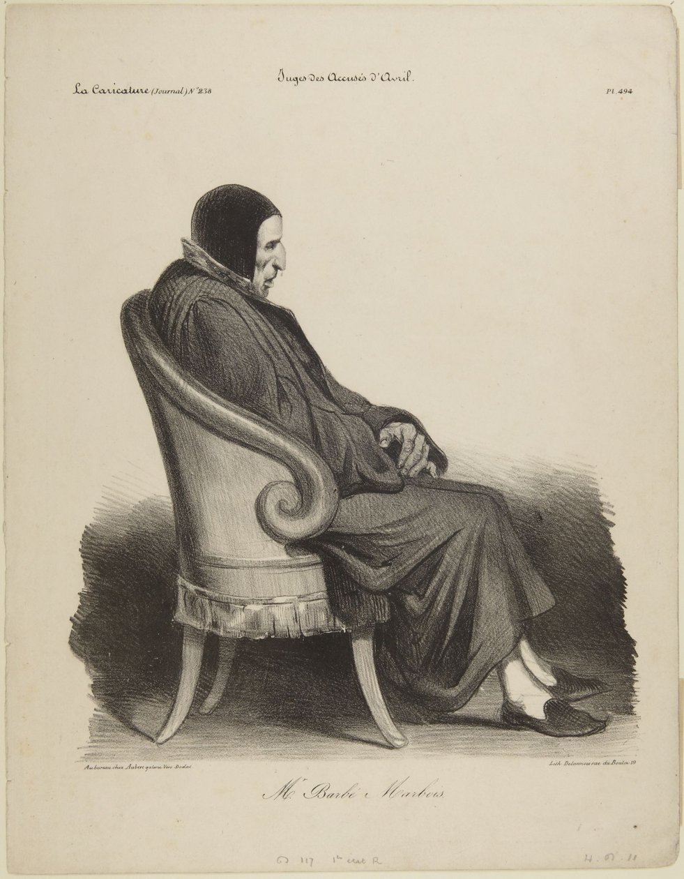 "Herra Barbé-Marbois" tekijältä Honoré Daumier