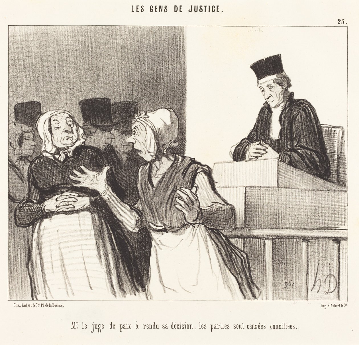 Herra rauhantuomari on tehnyt päätöksensä... tekijältä Honoré Daumier