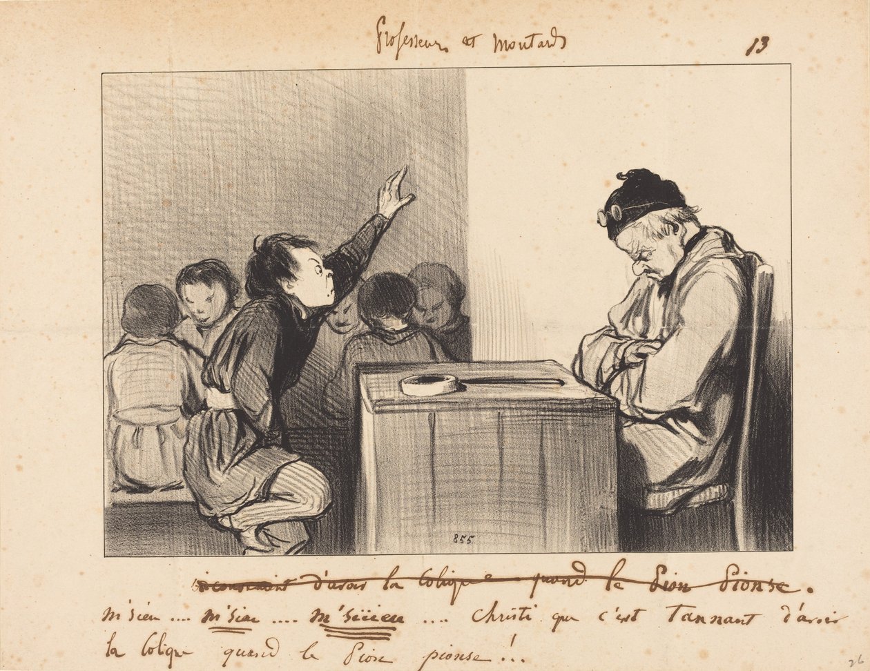 Hyvä herra ... kuinka kiusallista onkaan kärsiä koliikista, kun ... tekijältä Honoré Daumier