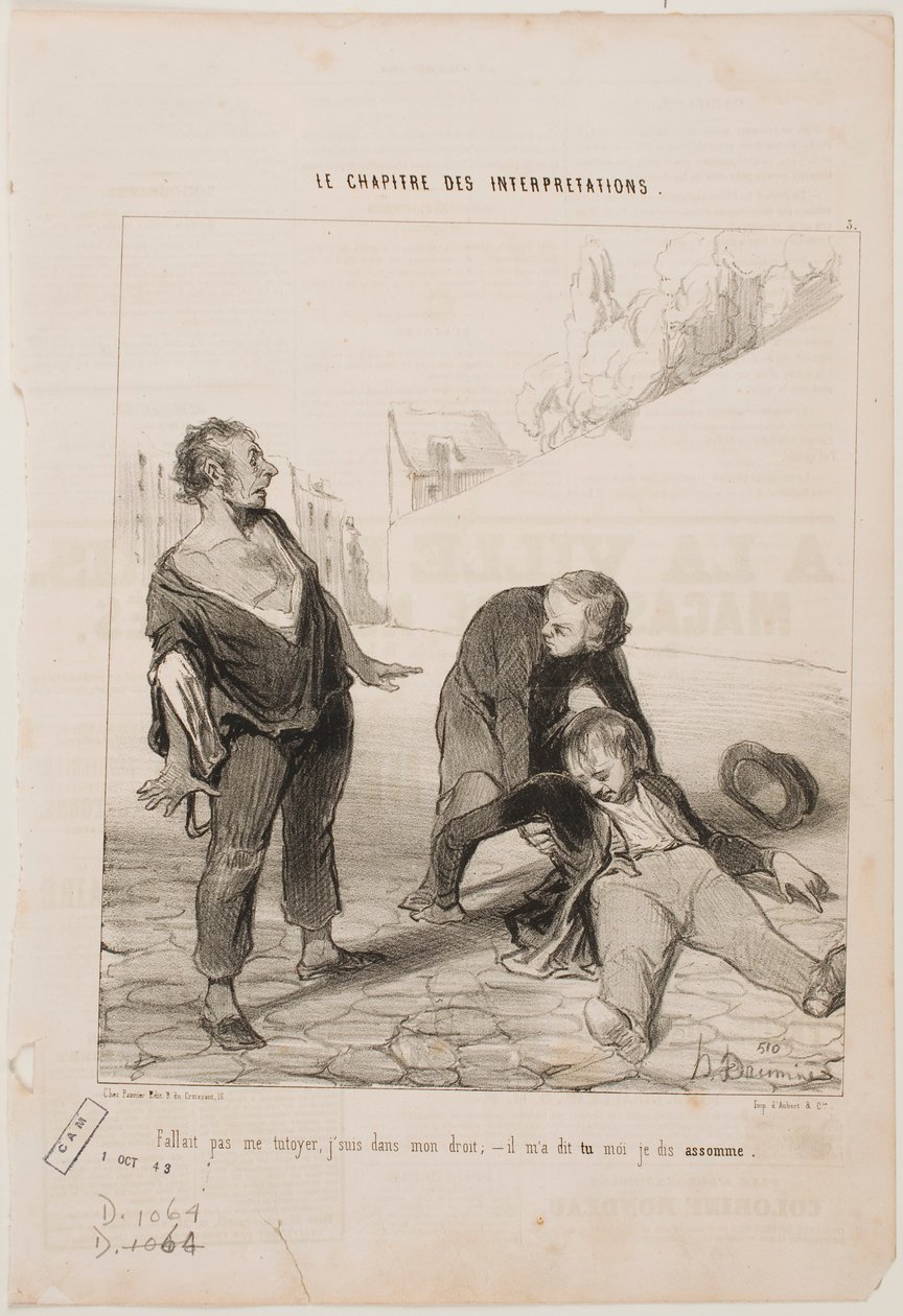 Ei ole mitään syytä kutsua minua etunimelläni... tekijältä Honoré Daumier