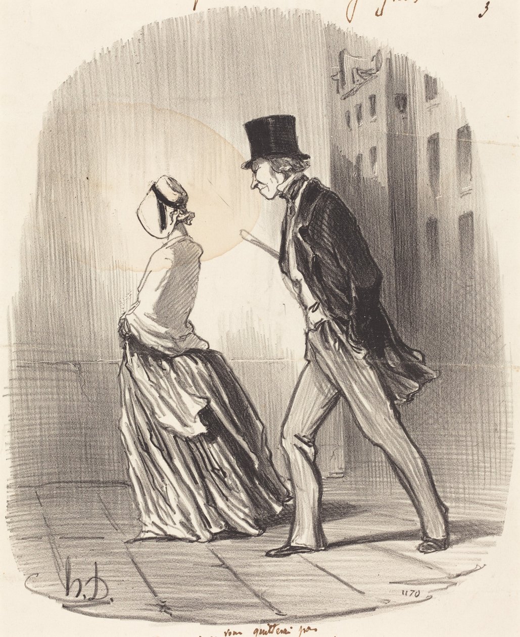 Ei, rouva, en aio jättää teitä... tekijältä Honoré Daumier
