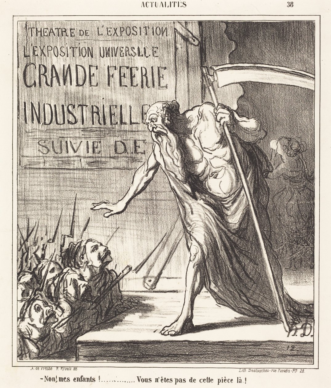 Ei... te ette kuulu tähän näytelmään! tekijältä Honoré Daumier