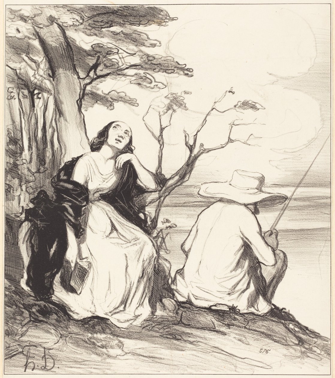 Voi tuskaa!... olin uneksinut... aviomiehestä... tekijältä Honoré Daumier