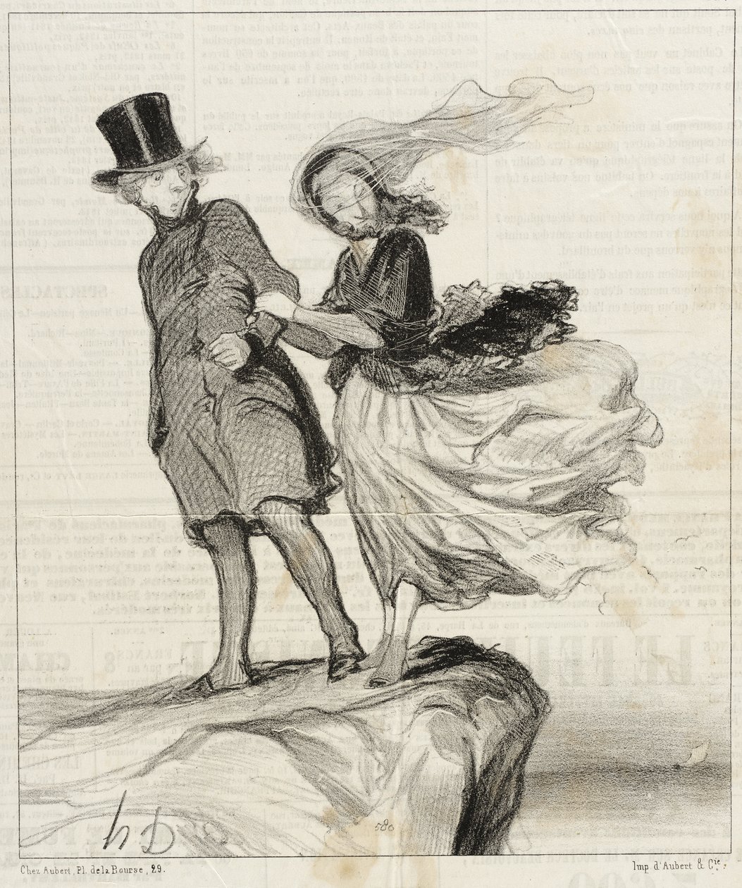 Oi palvottu Victorini... Saan runollisen ajatuksen!... tekijältä Honoré Daumier