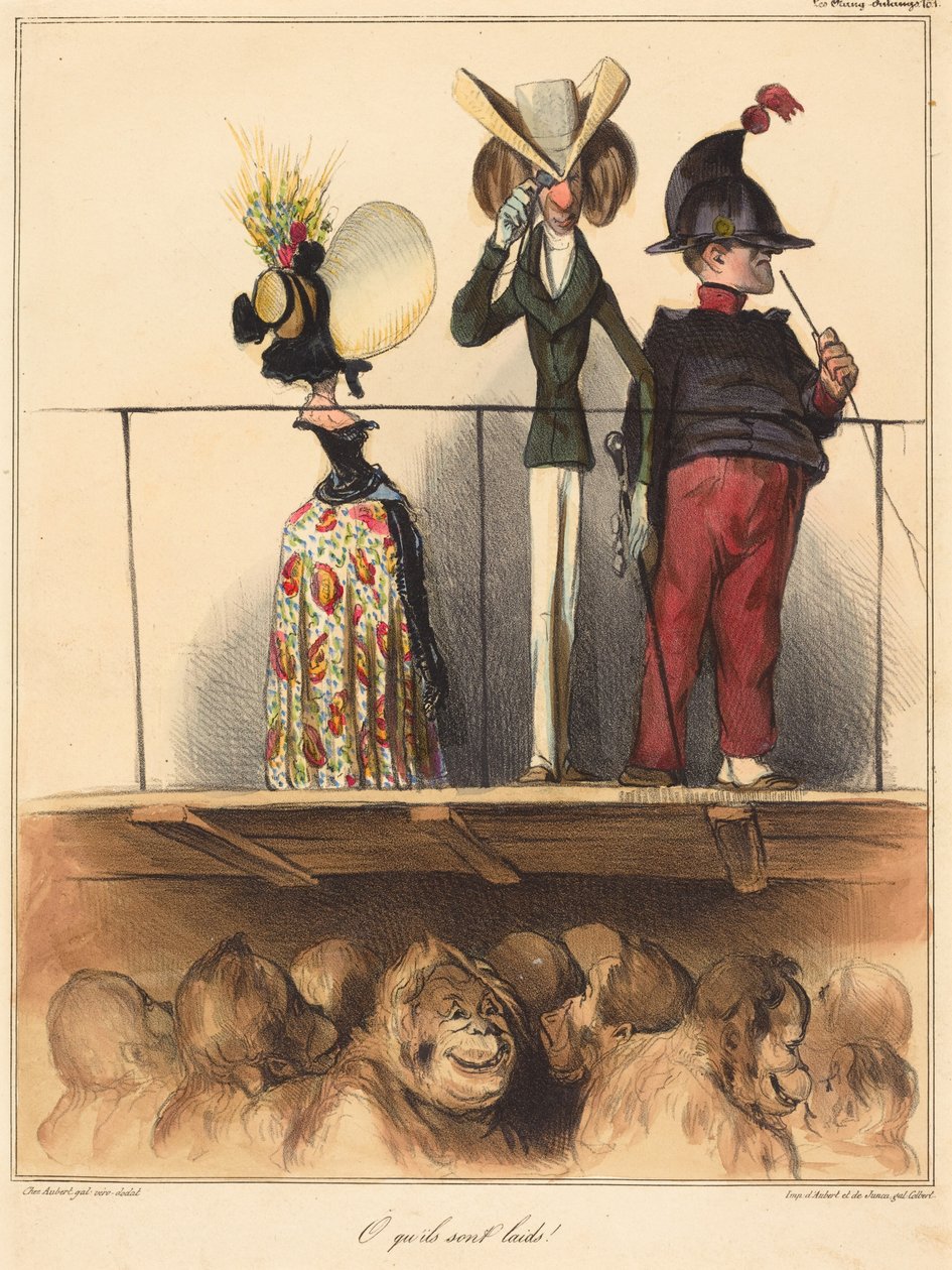 Voi, kuinka rumia ne ovatkaan! tekijältä Honoré Daumier