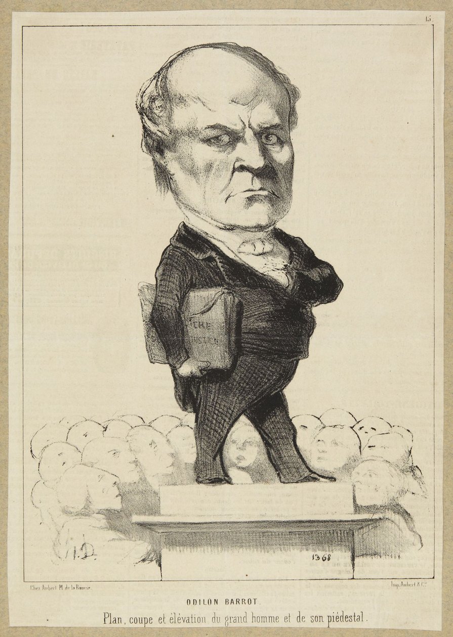 "Odilon Barrot" tekijältä Honoré Daumier