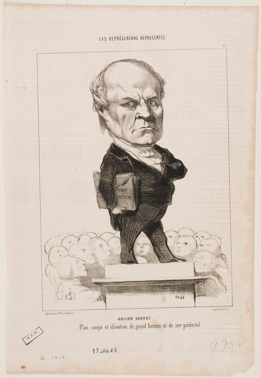 Odilon Barrot tekijältä Honoré Daumier