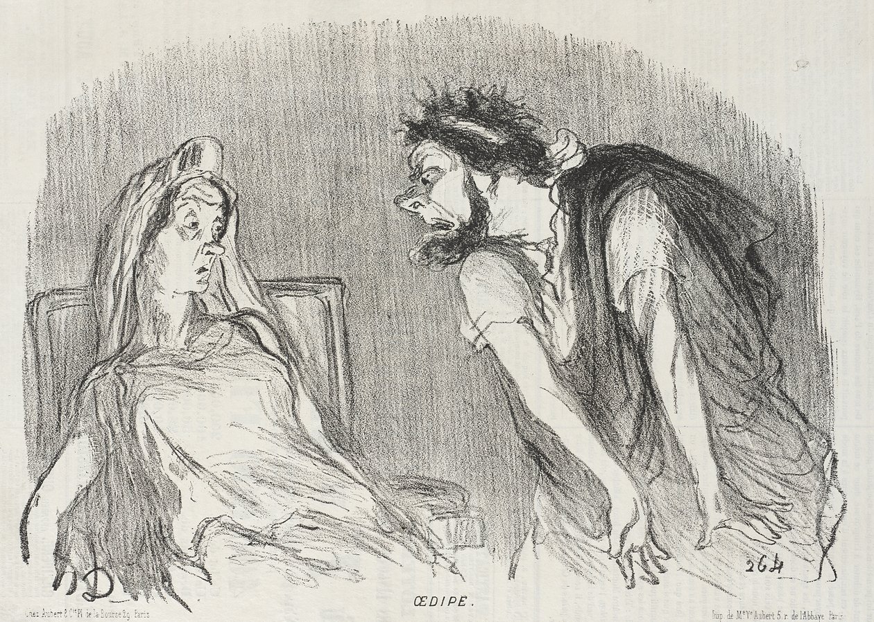 Oidipus tekijältä Honoré Daumier